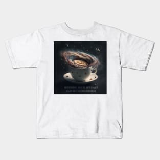 nothing beats my first cup of coffee in the morning! Kids T-Shirt